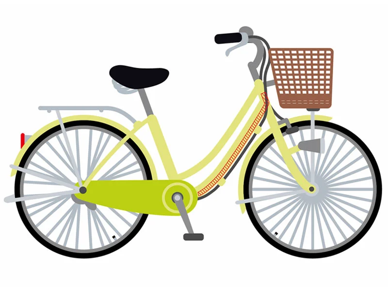 セブンタックキズ防止シート 自転車への使用例
